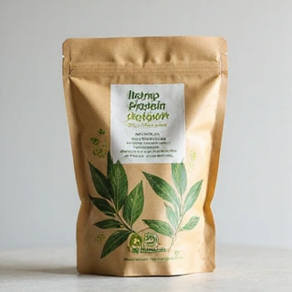 Envase de proteínas de cáñamo